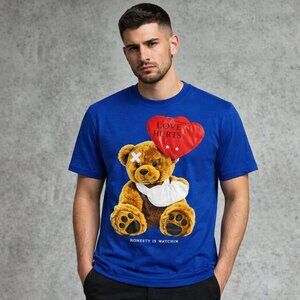 1 - Love hurts teddy bear tee
